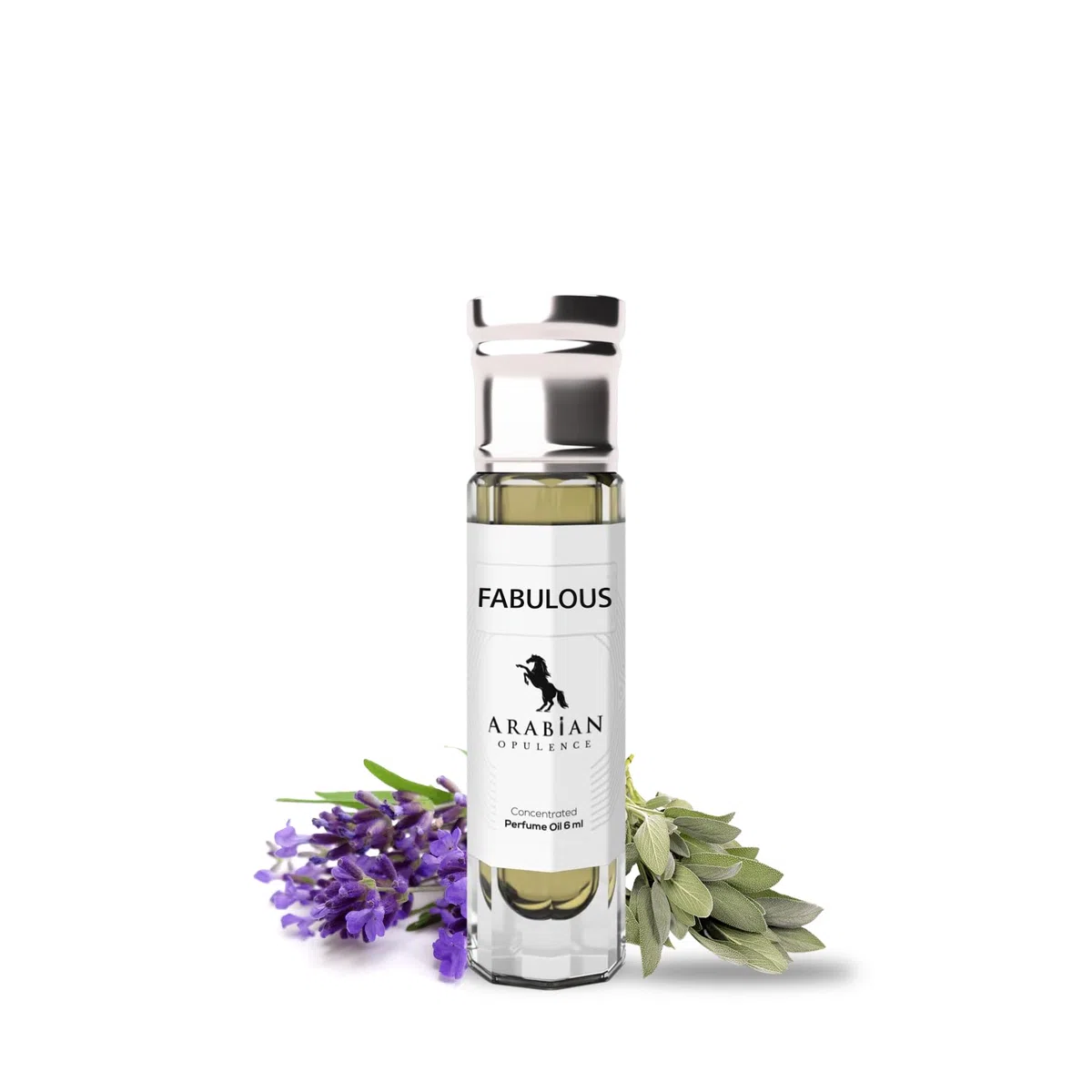 FR114 FABULOUS olio profumato unisex. Flacone roll-on da 6 ml. Opulenza araba. Aromatico/cuoio/mandorla/dolce/balsamico/floreale