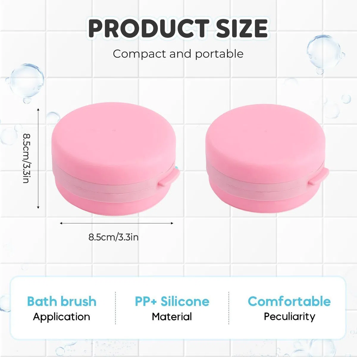Spugna per il corpo in luffa in silicone, con dispenser di sapone, massaggio delicato, pulizia profonda, per doccia e corpo, per tutti i tipi di pelle sensibile e per tutti i tipi di pelle, donne
