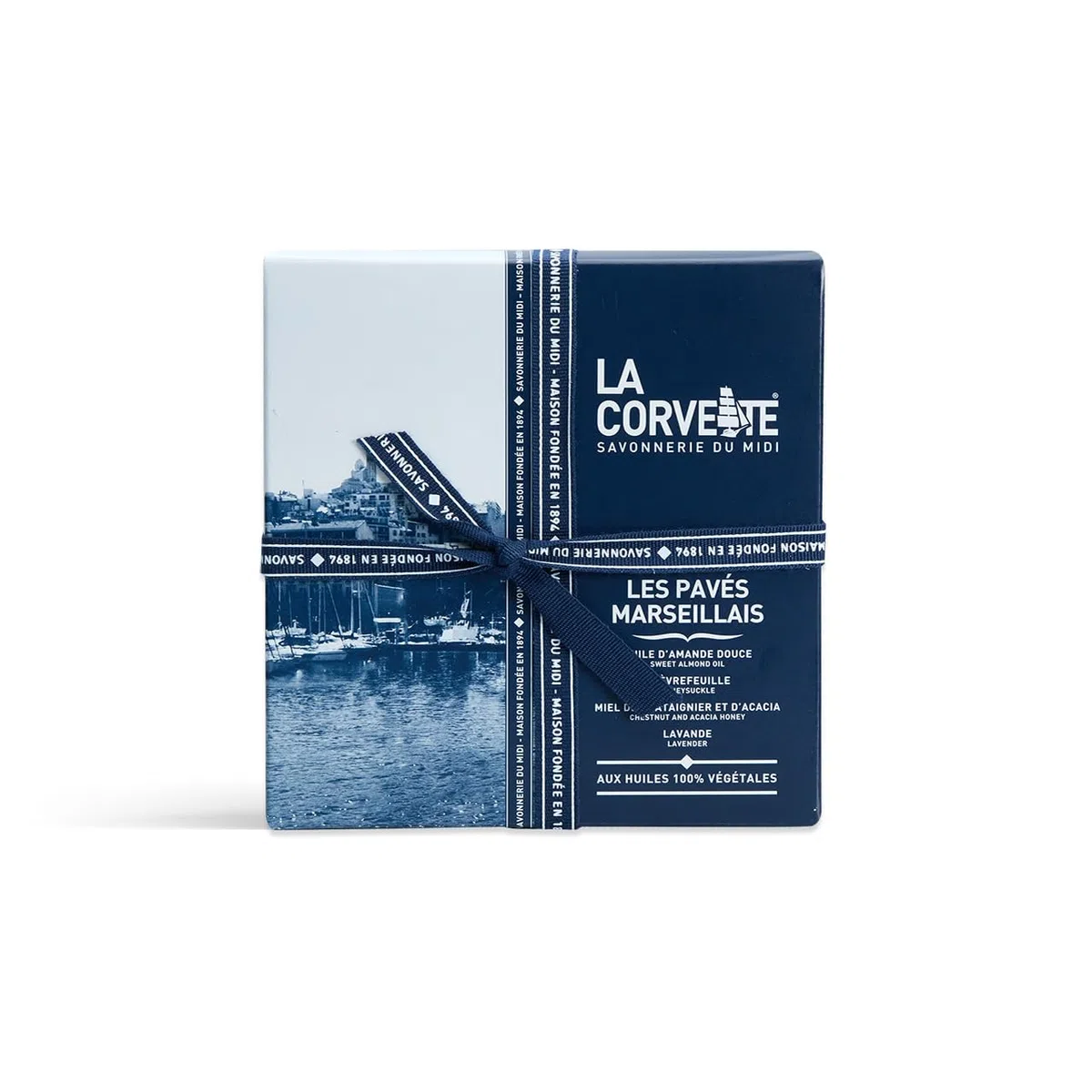 La Corvette – Les Pavés Marseillais – Cofanetto 4 saponi 100 g – Profumatori provenzali – Made in France