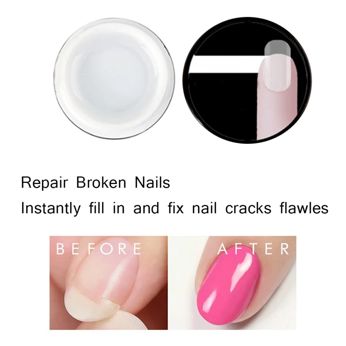 Kit per Estensione delle Unghie in Fibra di Vetro, Strumento per Manicure in Gel in Fibra di Vetro Ad Estensione Rapida per Unghie Fai-da-te e Salone di Bellezza per Unghie