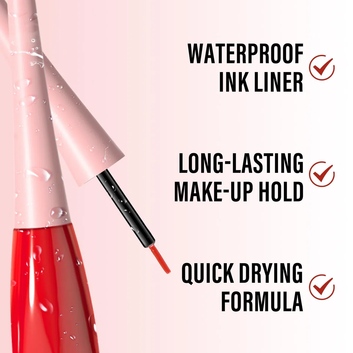 Boobeen Penna Eyeliner Liquida, Eye Liner Colorato Impermeabile a Prova di Sbavatura, Eyeliner Ink Liner con Punta di Precisione per Sguardi Audaci