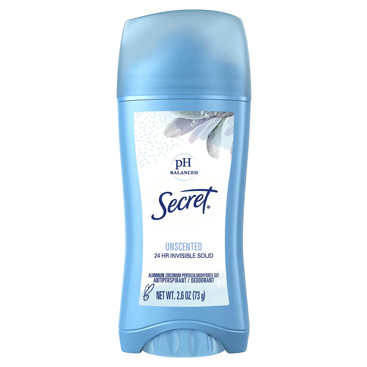 Secret Original Unscented Women's Invisible Solid pH Balanced Antiperspirant & Deodorant 2.6 Oz by Secret