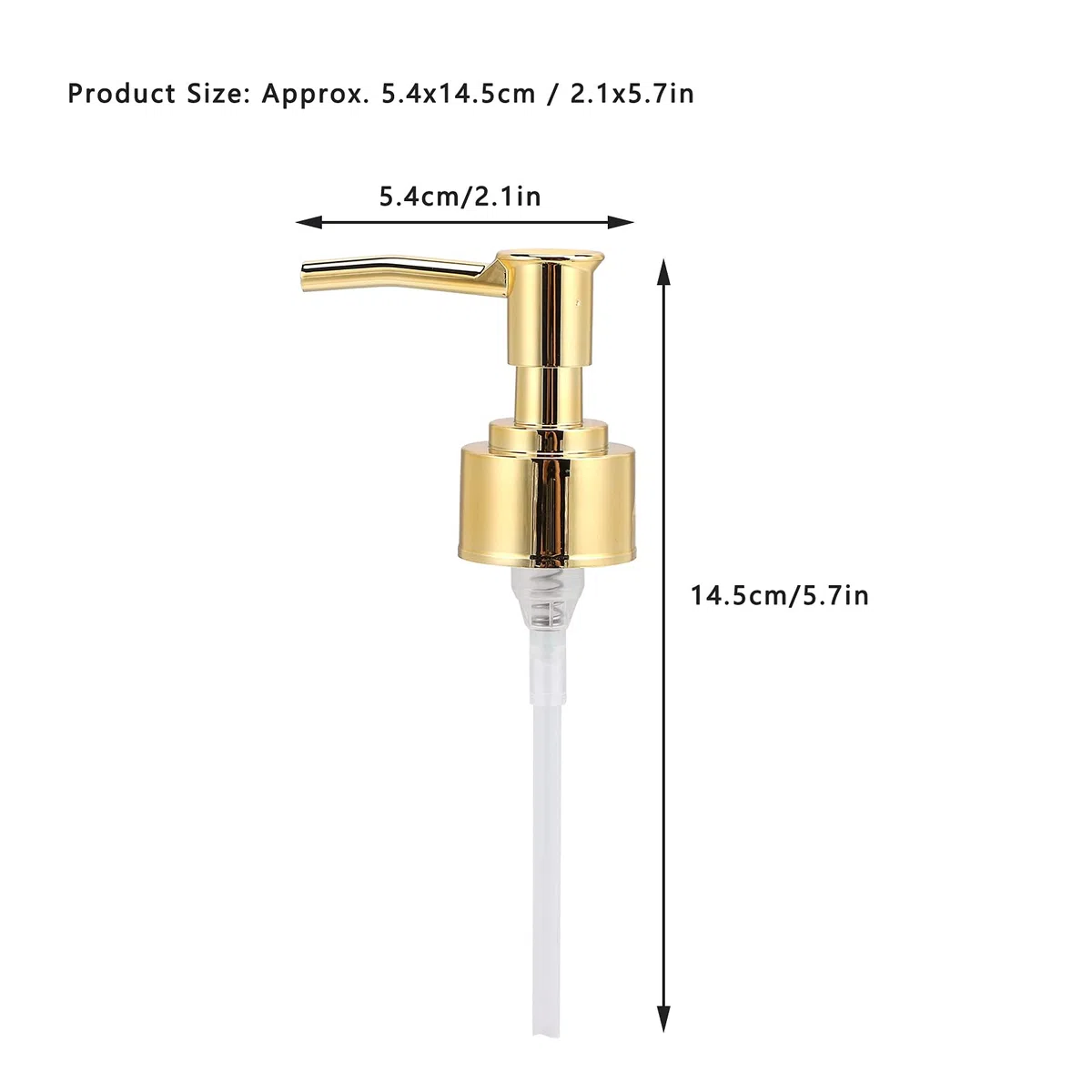 Pompa di Ricambio per Shampoo, Balsamo, Bagnoschiuma - 3 Pezzi con Design Antiscivolo, ABS Durevole, Facile Installazione - Compatibile con Bottiglie 2.1 x 5.7 Pollici