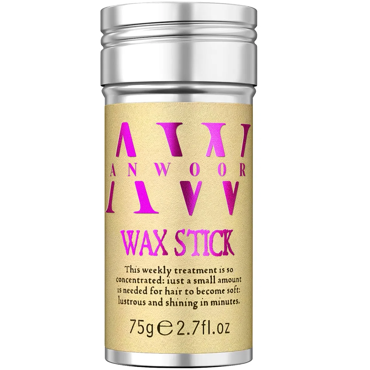 AnWoor Stick Cera Capelli, Pomata per lo Styling di Parrucche, Capelli Volanti, Crespi, Capelli di Bambini (1pcs) 75g | per parrucche