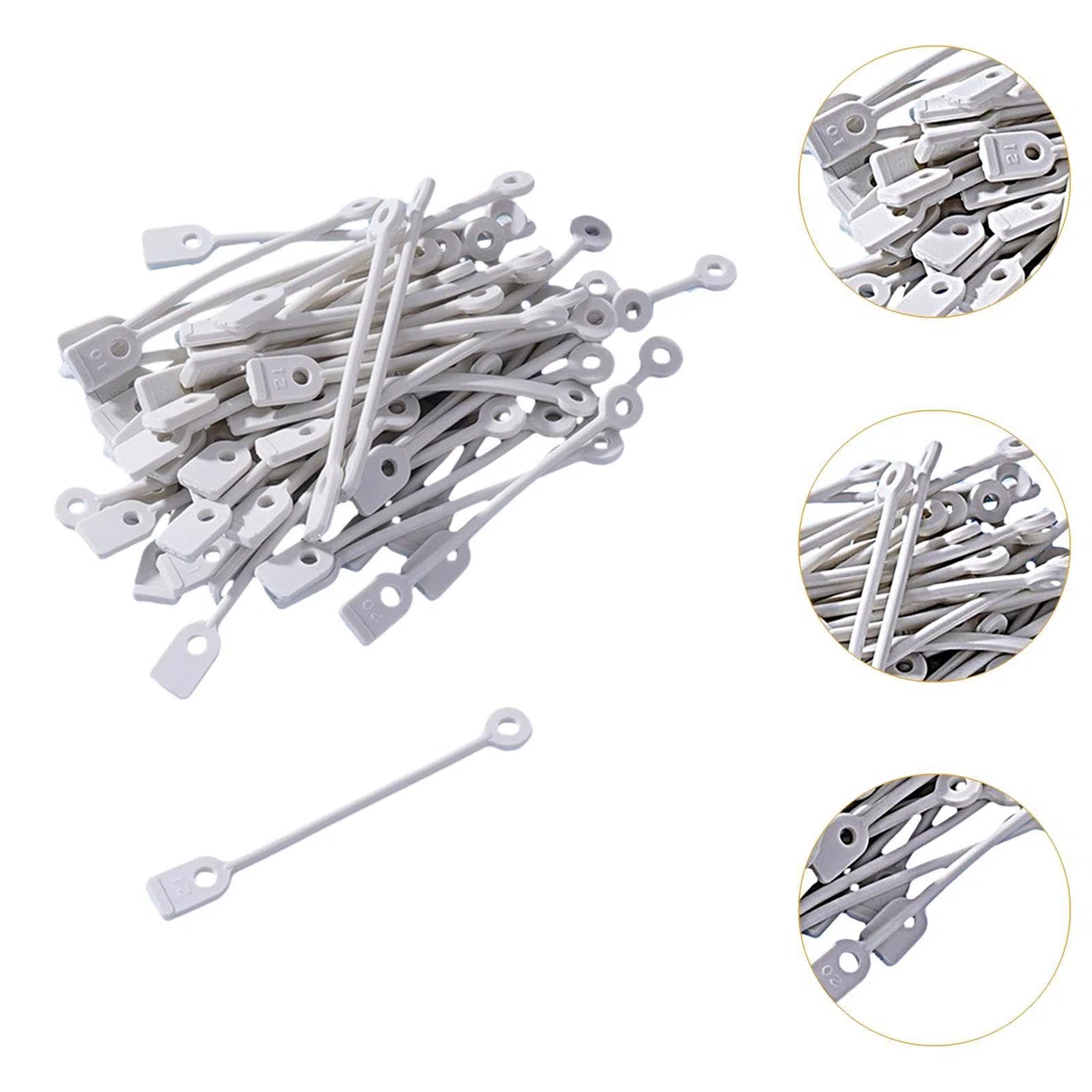 Oshhni 50x bigodini per permanente elastici per capelli strumenti per permanente antiscivolo elastici per parrucchieri fai da te strumenti bigodini per