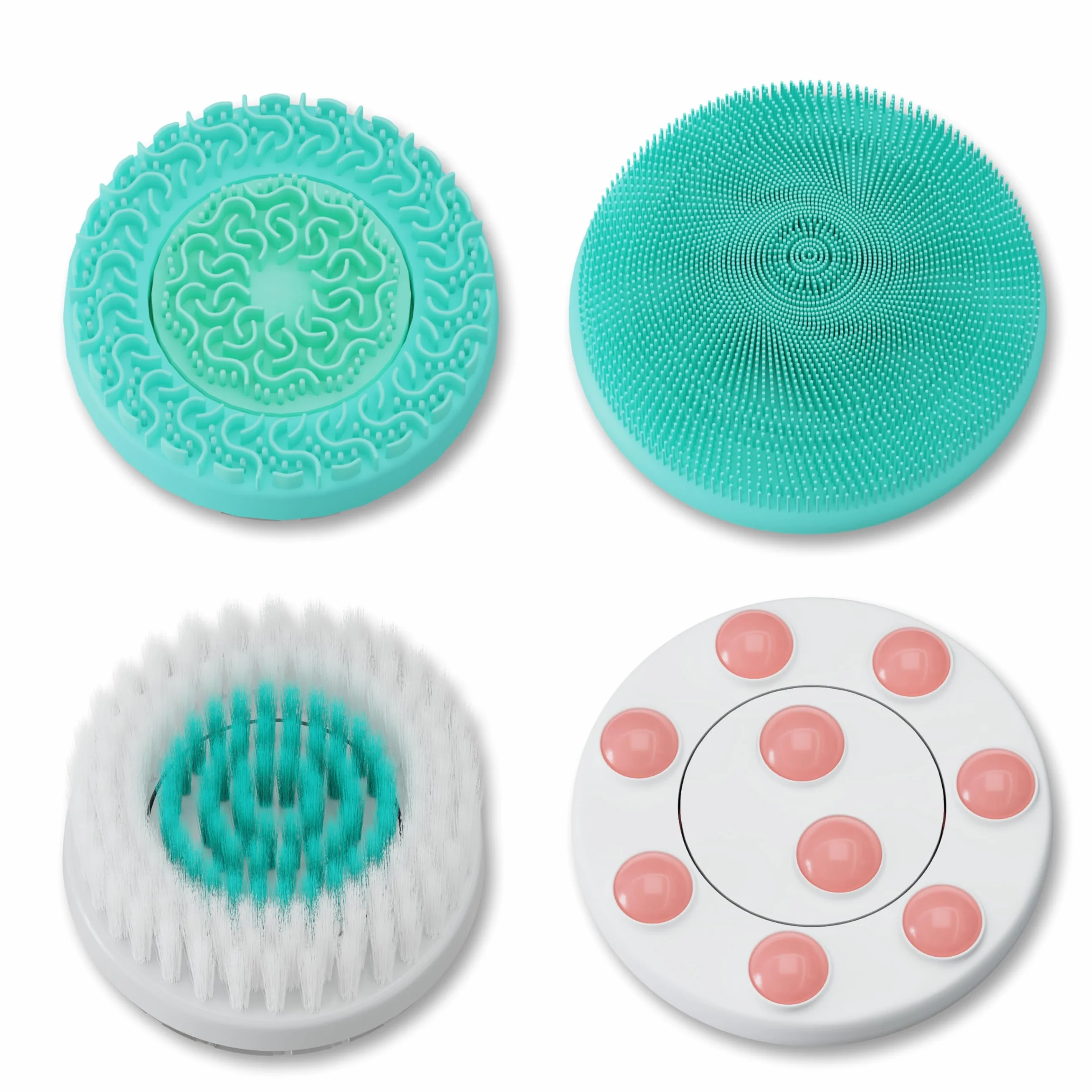 Lumineo Set di 4 testine di ricambio (4 testine), testine di ricambio per tutte le spazzole Lumineo