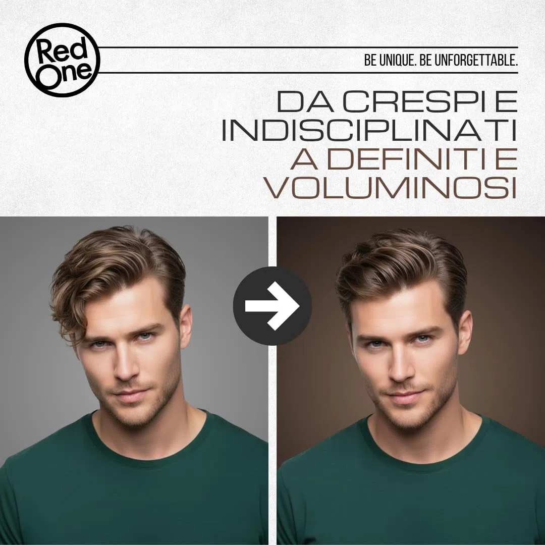 RedOne Hair Gel Bubblegum (Gum Effect) – Gel Capelli Effetto Bagnato a Lunga Durata, 400 ml | Gel Capelli Uomo e Donna per Ricci e Lisci, Definizione e Controllo | Rimozione Facile Pettinando