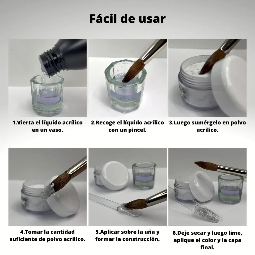 LIQUIDO ACRILICO (MEDIUM) 125ML - LIQUIDO DI ASCIUGATURA MEDIA - PER SMALTO ACRILICO PER UNGHIE - BLACK NAILS