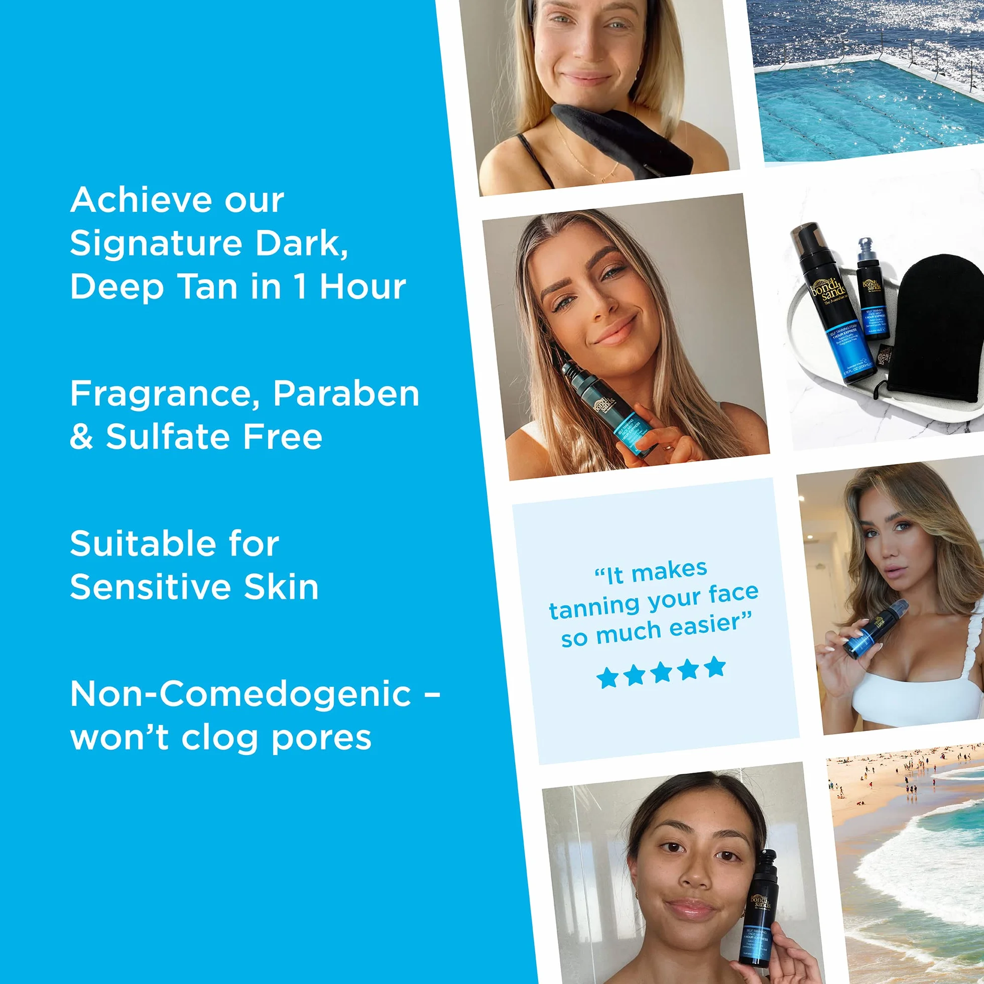 Bondi Sands One Hour Express Face Mist 70ml
