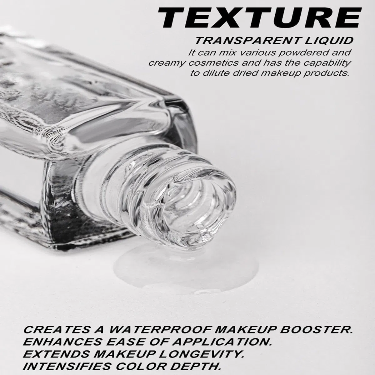 Liquido Per Miscelare Trucco, Potenziatore Di Pigmenti, 9 Ml/0,3 Fl Oz, Ombretto/fondotinta Per Trúcco Medio, Liquide Fissanti Per Trucco Trasparenti, Sigillante Per Eyeliner, Per Donne E Ragazz