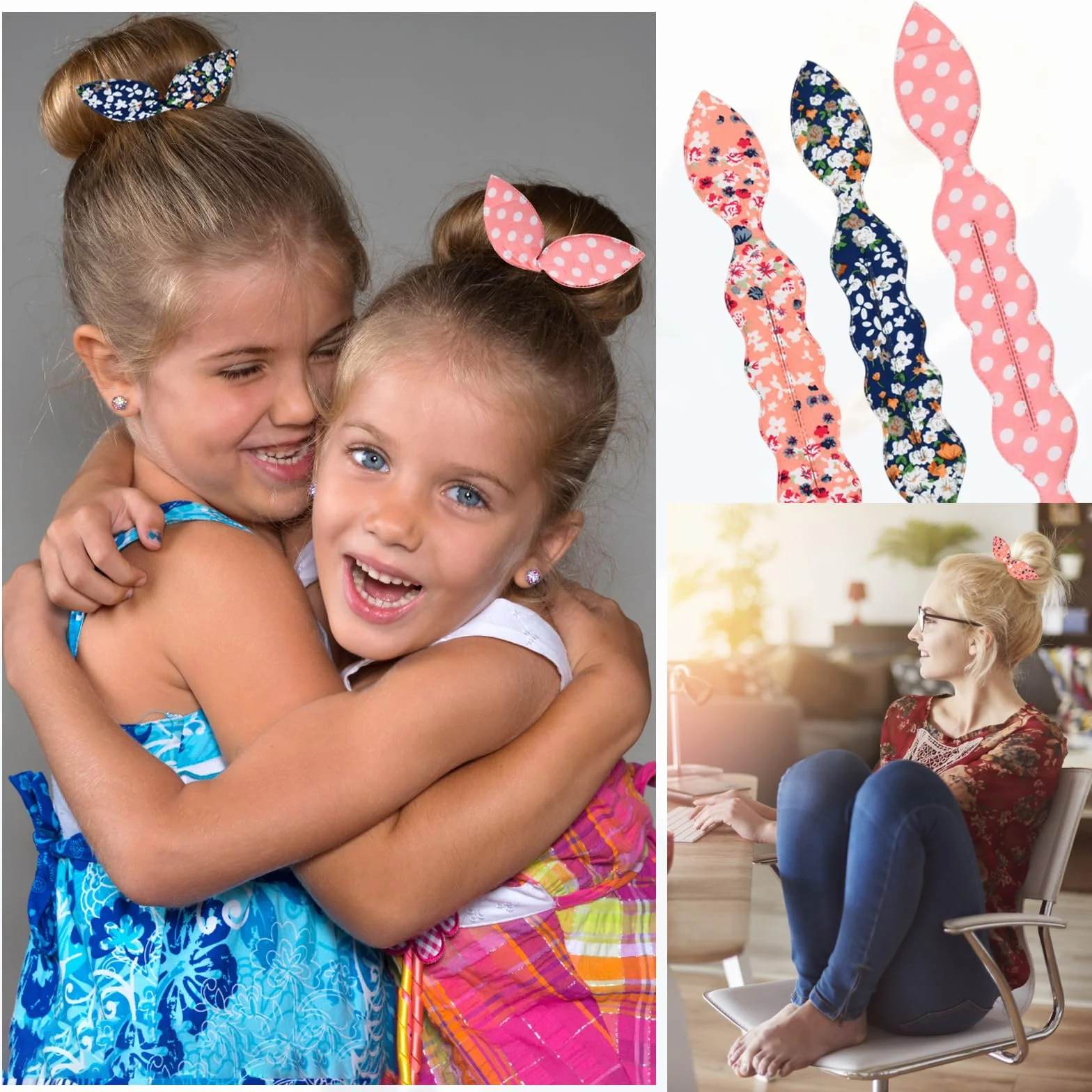 6 Pezzi French Deft Hair Bun Piece Fasce Per Capelli Creatore di Chignon, Hair Bun Maker Accessori per Capelli Riutilizzabile Francese Donut Strumenti, Ciambella Flessibile Twist Hair Styling