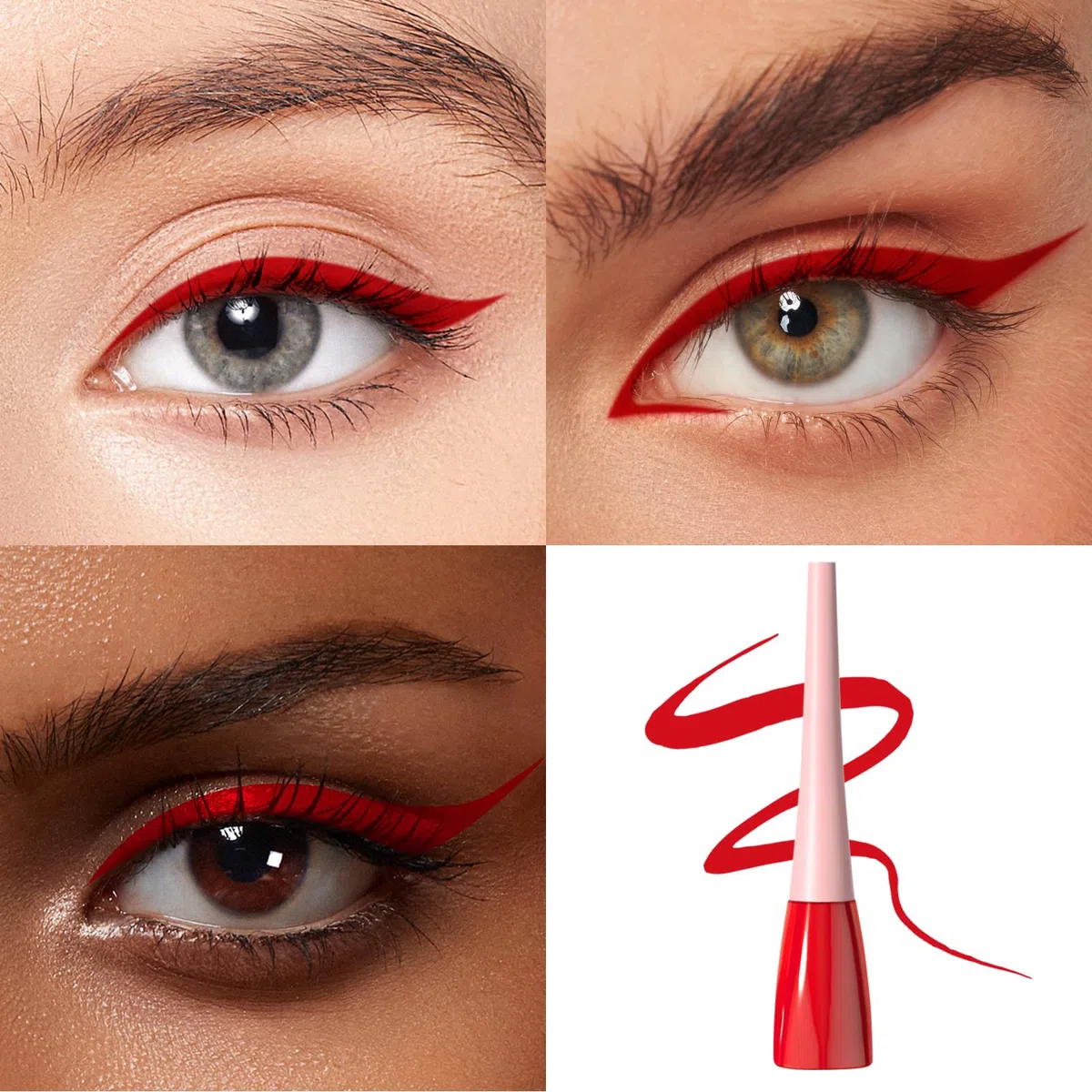 Boobeen Penna Eyeliner Liquida, Eye Liner Colorato Impermeabile a Prova di Sbavatura, Eyeliner Ink Liner con Punta di Precisione per Sguardi Audaci