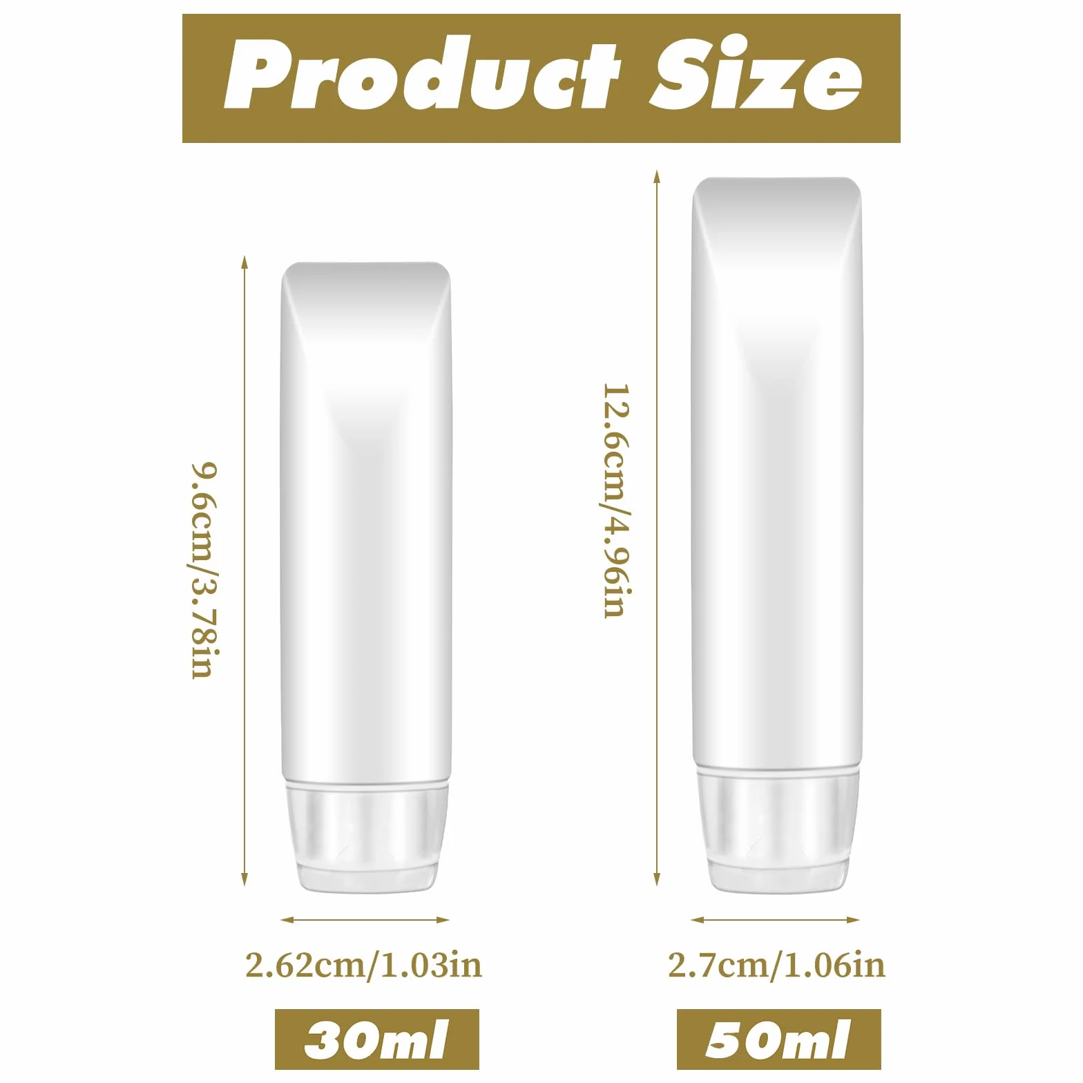6 tubi vuoti ricaricabili, piccoli contenitori per liquidi, trasparenti a prova di perdite, bottiglie da viaggio in plastica per shampoo, balsami e lozioni (30/50 ml)