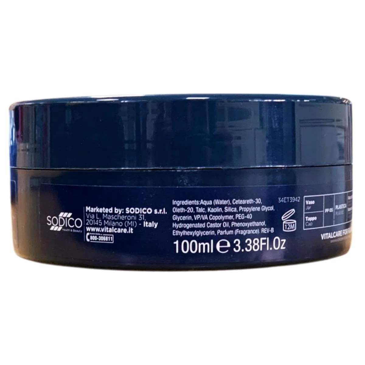 Cera Con Effetto Opaco, Matt Wax, Cera Per Capelli Uomo Professionale, Per Capelli Più Scolpiti e Definiti, ON HAIR 100ml (Unità)