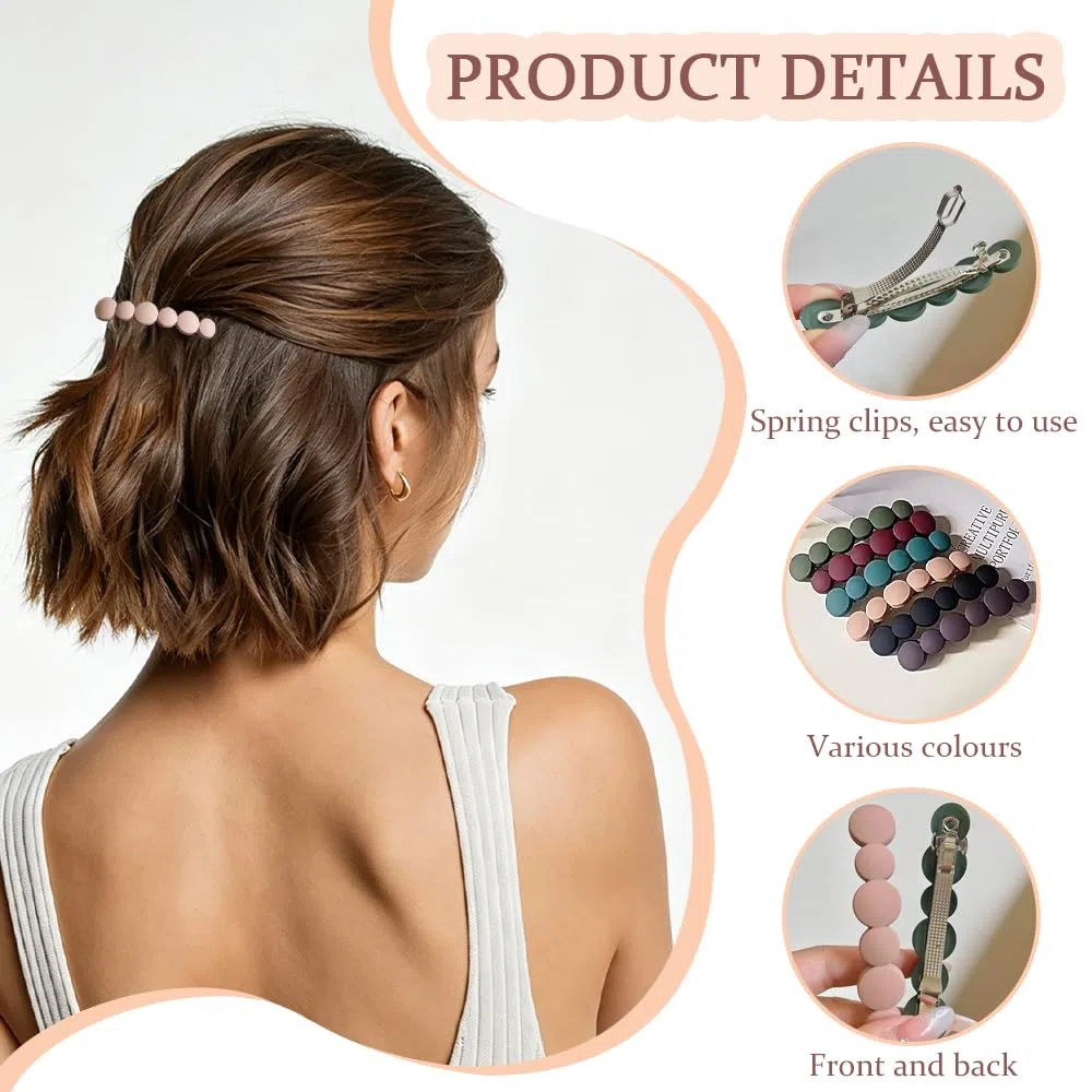 6 Pezzi Fermagli per Capelli da Donna Fermagli Elegante Antiscivolo Carino Retrò Accessori Sicuri e Resistenti Fermacapelli Decorativo per Donne per l'Uso Quotidiano e Occasioni Speciali