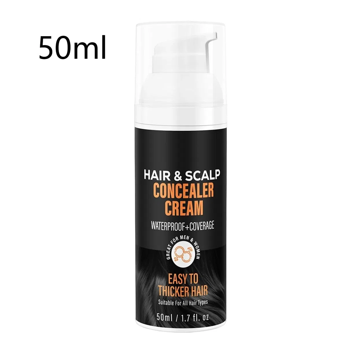 Crema coprente per cuoio capelluto, capelli e cuoio capelluto – Crema radice naturale 50 ml per capelli più pieni e maggiore densità di attaccatura dei capelli in uomini e donne